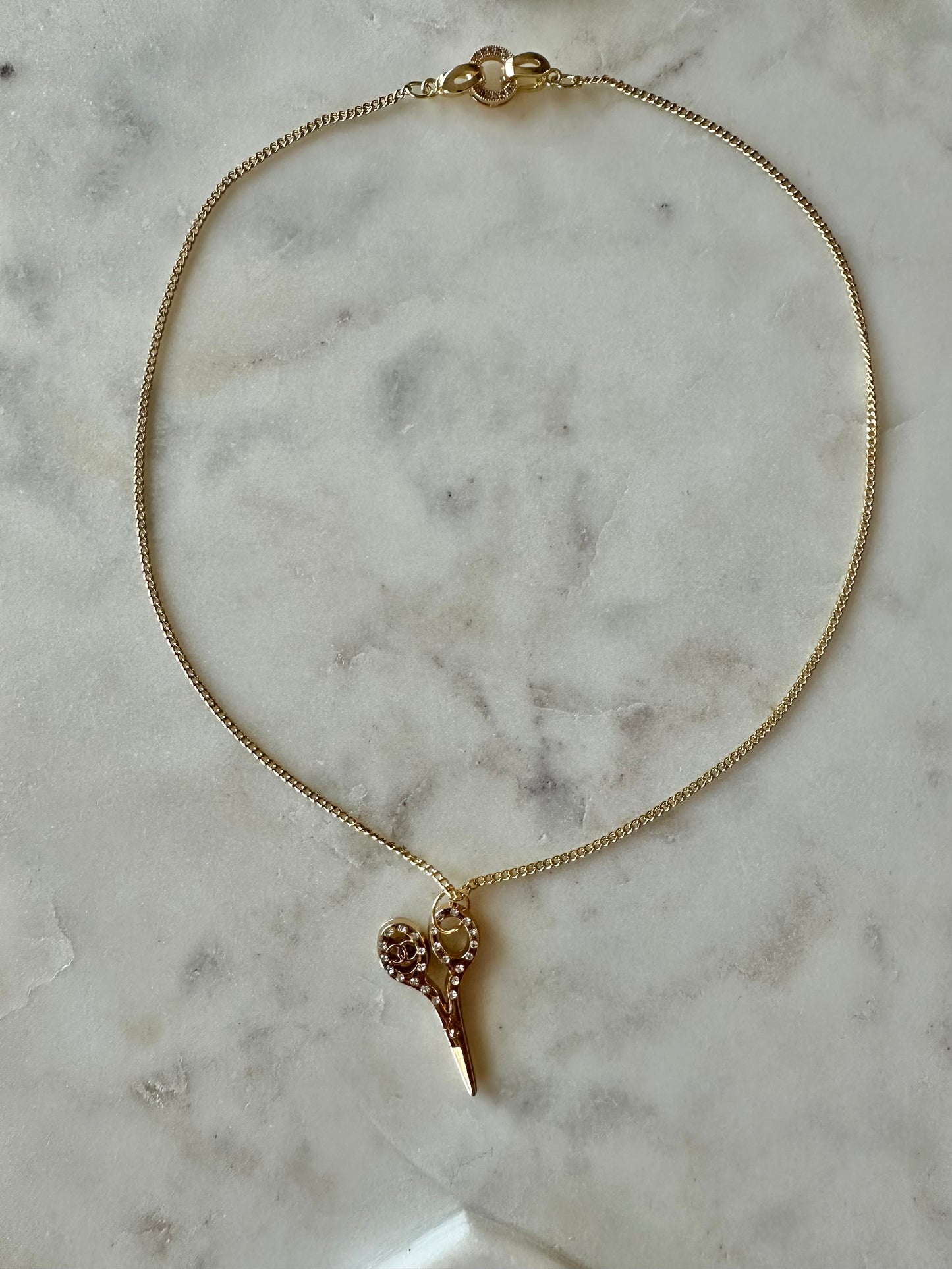 CC scissor necklace 16”