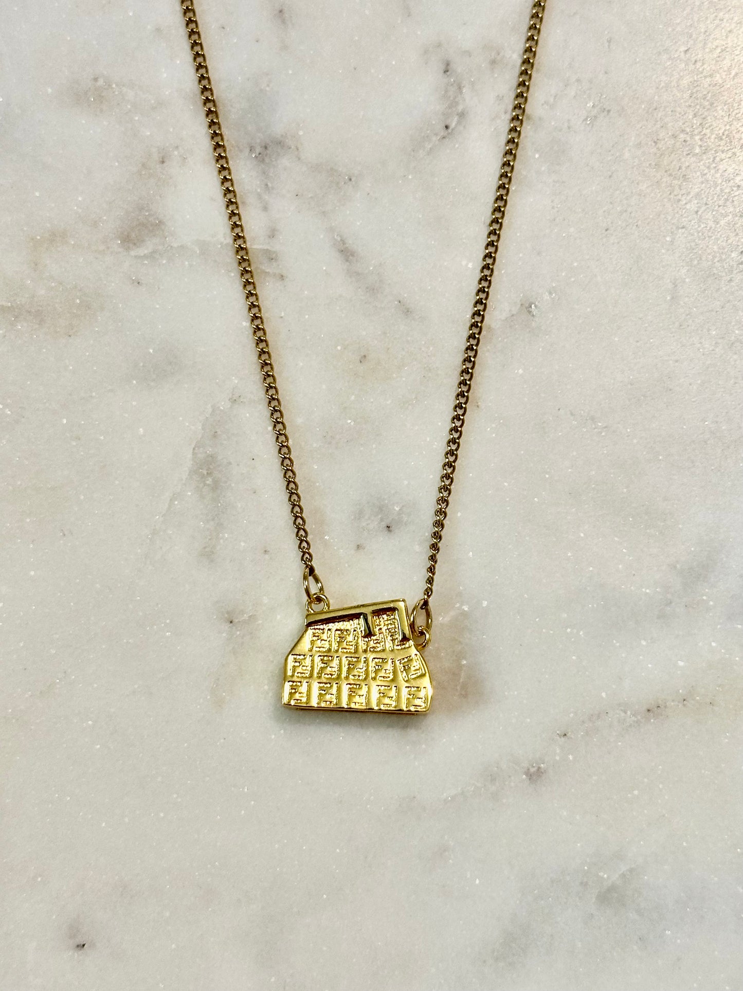 Fendi purse necklace