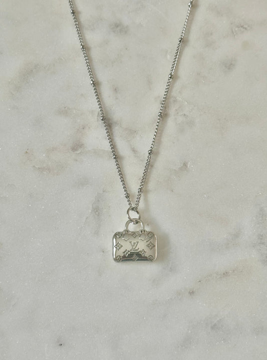 LV purse necklace