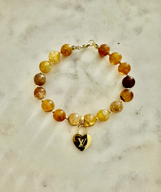 LV beaded bracelet