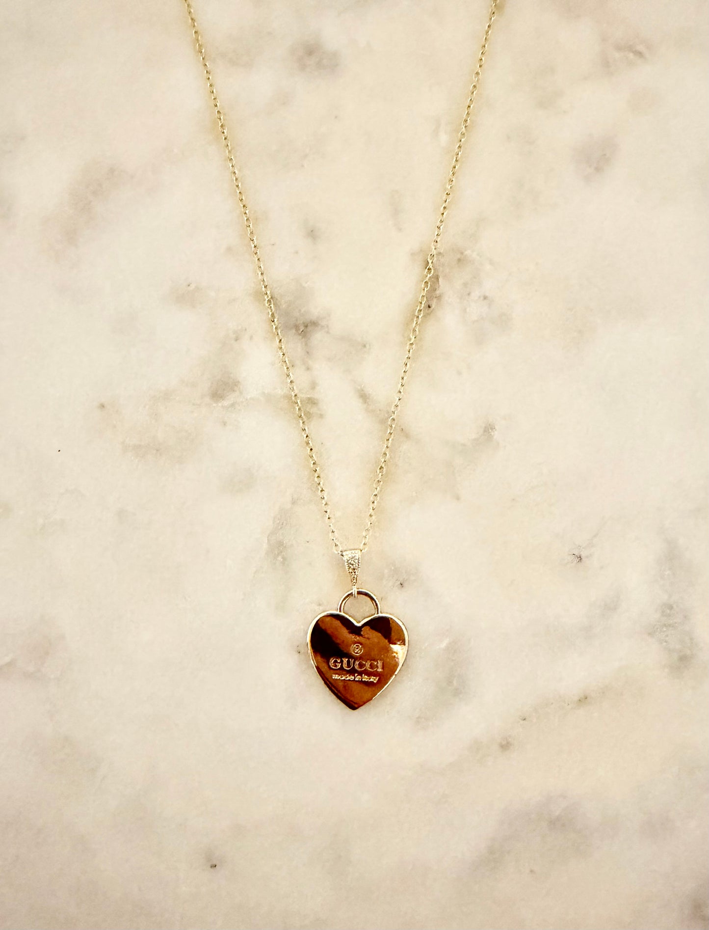 Gucci heart necklace