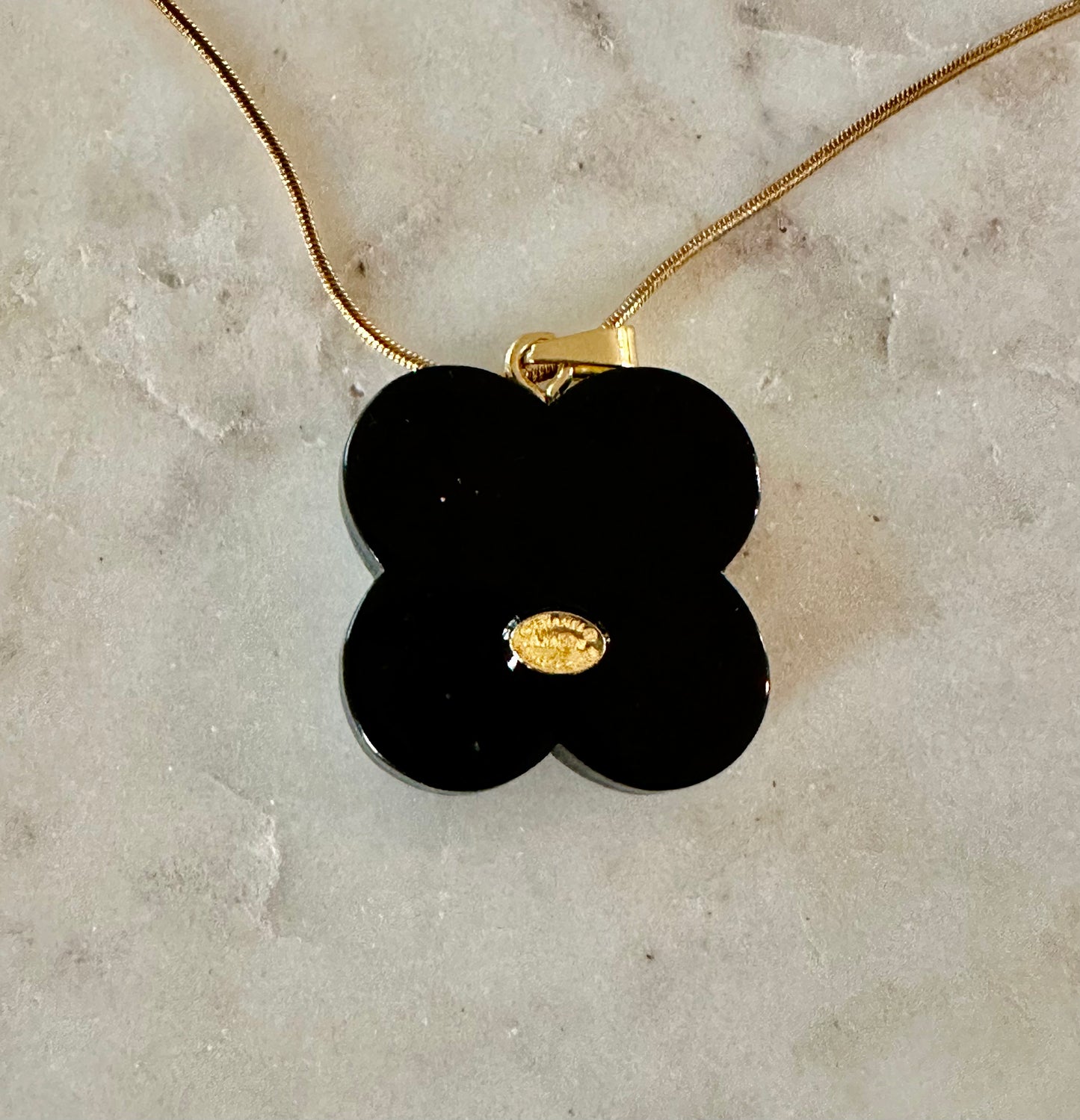 CC clover flower necklace
