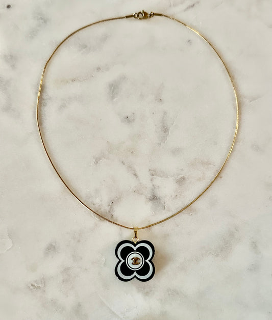 CC clover flower necklace