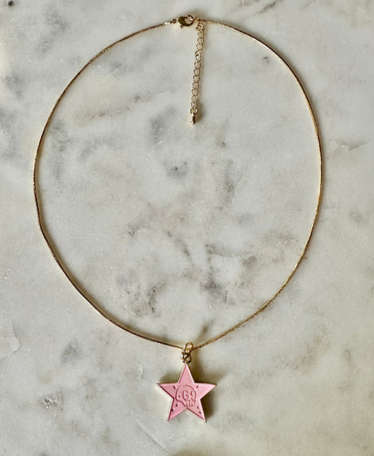Gucci pink star necklace